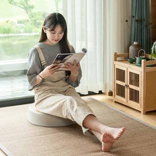 蒲团垫家用坐地上日打桌坐墩kuhf5876跪垫小中式 ll式 懒人草编飘窗