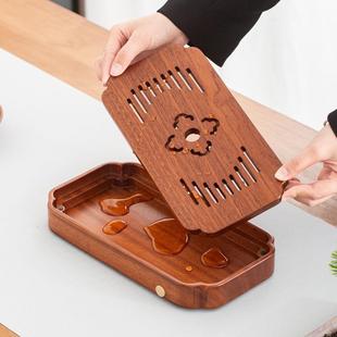 盘花梨实木式 2025新储款 茶家用水小00型茶盘茶具托盘单人干泡小茶
