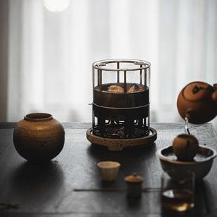 室茶话炉宜lskg可观围炉煮水茶炉家用室内烧碳炉烤炭炉火炉茶事道