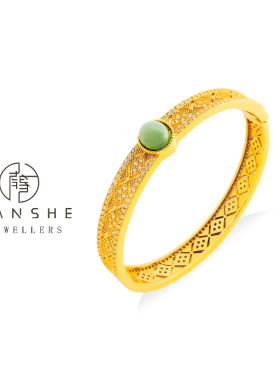 NANSHE/南奢 国风镂空花丝手镯百搭经典L1002