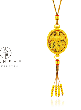 NANSHE/南奢【华金凤仪】新中式国潮风珐琅彩花丝凤凰项链