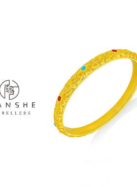 NANSHE/南奢【皇后镯】新中式花丝经典轻奢手镯L1257