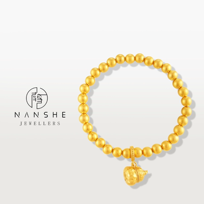 NANSHE/南奢 精工版黄色葫芦豆豆手链 L1763