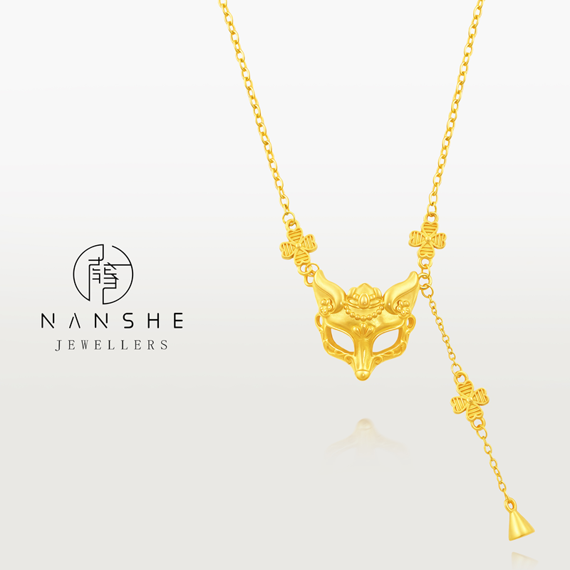 NANSHE/南奢 新中式仙气流苏狐狸吊坠项链 L1600