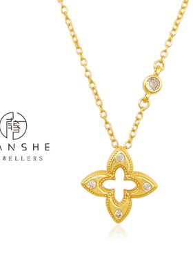 NANSHE/南奢 金花时尚项链百搭轻奢 L870