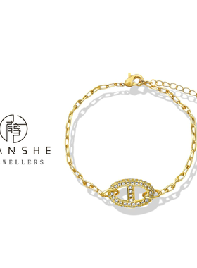 NANSHE/南奢 高级感满Z猪鼻子手链 L1244