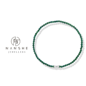 NANSHE L1374 百搭欧若风项链XY 南奢 满绿圆珠小米珠时尚