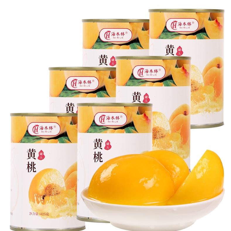 黄桃罐头整箱425g*12罐装新鲜糖水水果罐头砀山特产烘焙