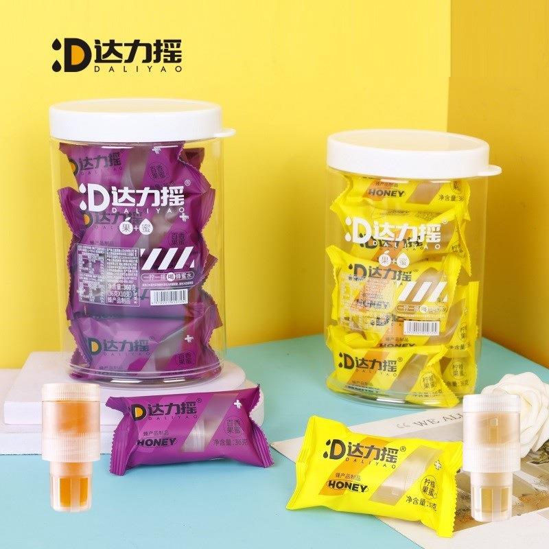 力摇10支分式离蜂蜜蜂蜜水分离达式瓶盖盖蜂蜜柠檬水果蜜