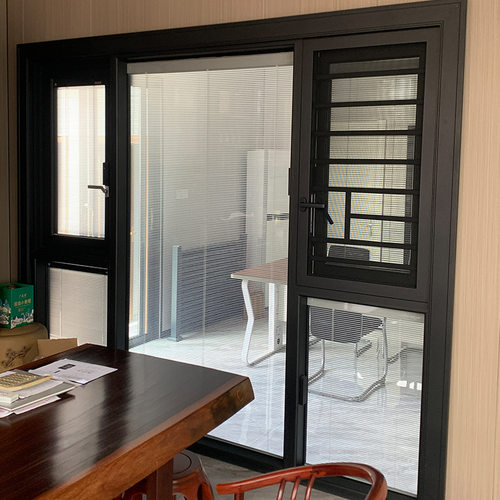 高端铝合金断桥铝门窗家装封阳台落地隔音平开窗卧室客厅系统窗户