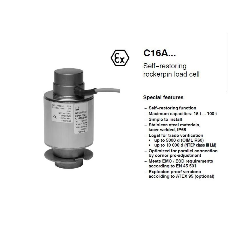 汽车衡C16AC3/40t称重计量传感器