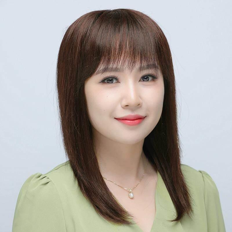 假发女真发全真人发长直发中老年女士妈妈款全头套式自然逼真发套