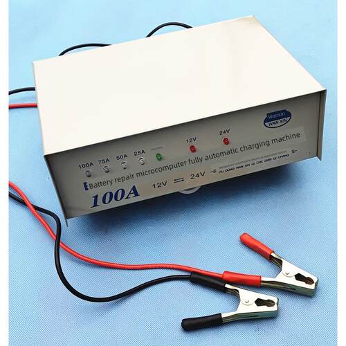 智能车载电池充电器12V24V100A电池充电器12V24V自动转换充电器