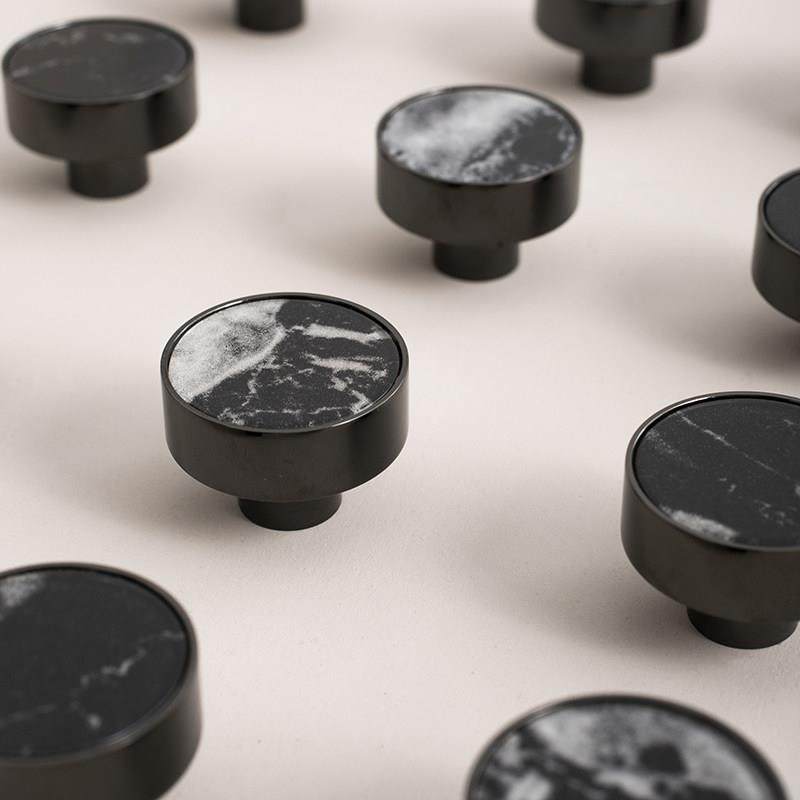 意式极简黄铜柜门圆形小拉手黑色银色仿石纹衣柜橱柜鞋柜家具把手,基础建材,小拉手,淘宝优惠券,粉丝福利购,淘宝优惠卷