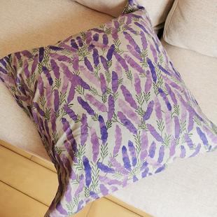 文学风格 老树枕系列日本风格 Kokka棉麻薰衣草沙发套日本风格