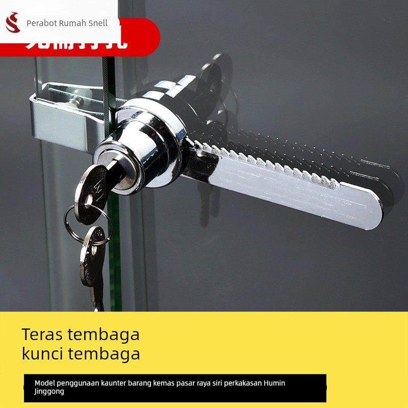 加厚玻璃门锁双门单门免开孔推拉门移门柜台锁橱窗锁锯齿锁展示柜,基础建材,家具锁/抽屉锁/柜门锁,淘宝优惠券,粉丝福利购,淘宝优惠卷