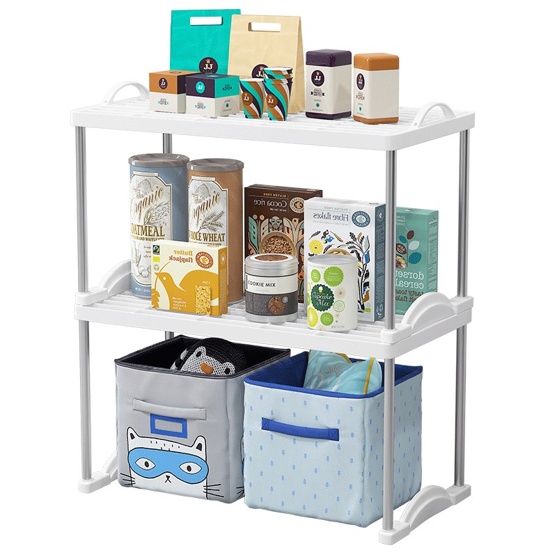 桌面置物架厨房浴室下水槽层架客厅办公落地多层收纳储物架子