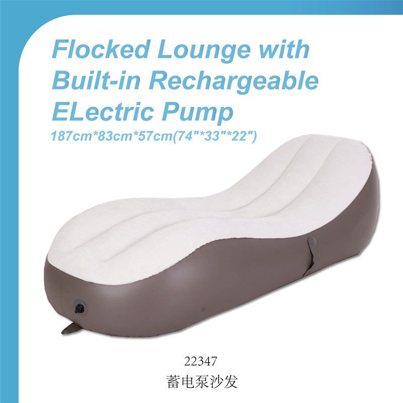 JILONG厂家供应新款充气沙发户外便携气垫床露营自动充气空气躺椅