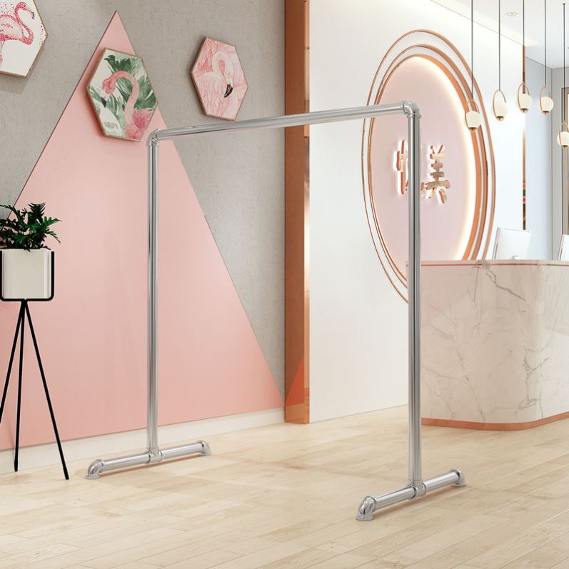 不锈钢晾衣架落地阳台单杆式衣架晒衣架室内挂衣架晾衣杆阳台折叠