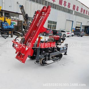 螺旋地桩钻孔机 小型履带钻地机家庭庭院光伏打桩机履带式