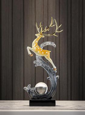 入户玄关风生水起桌面摆件高级感小众客厅轻奢高档电视柜酒柜装饰