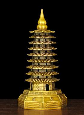 铜文昌塔摆件九层13层加厚升级客厅书房办公室礼品热卖精致