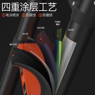 巴芬多功能工程升降人字楼梯家用便携伸缩梯子铝合金加厚折叠室内
