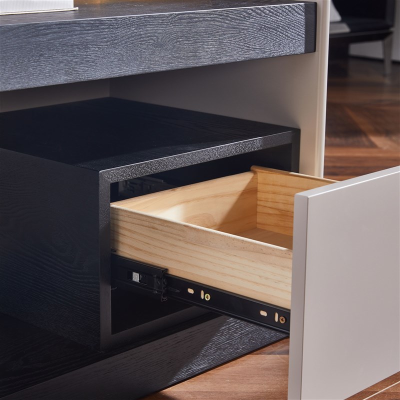 poliform Enzo意式极简床头柜G设计师实木卧室收纳烤漆床边储物柜