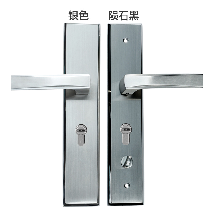 模帝乐不锈钢门锁套装 入户大门面板把手实木门家用防盗门三件套