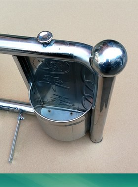 摩托车保险杠125置物箱挡风板150前保护杠工具箱加粗不锈钢杠