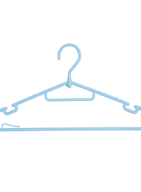 1043 可旋转晾无痕塑料衣架衣柜挂衣架家用晾晒衣架衣撑6只装混色