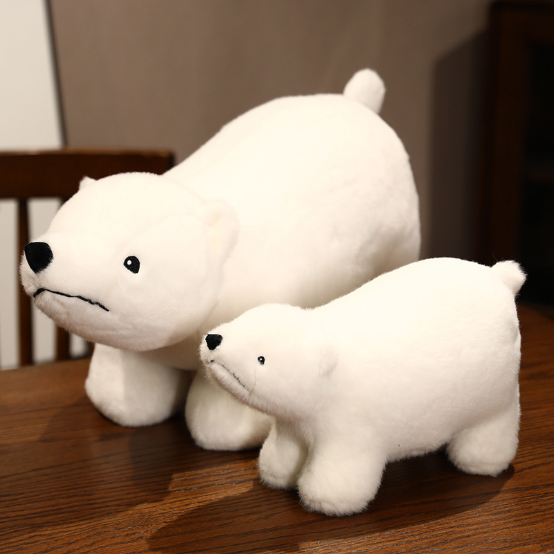 软萌趴趴白熊大抱枕可爱站姿北极熊毛绒公仔儿童床上睡觉抱玩偶