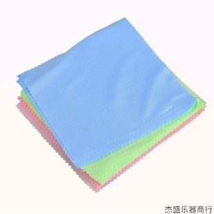 乐器配件厂家吉他擦琴布绒面超细吉它纤维材质混色擦布木吉他