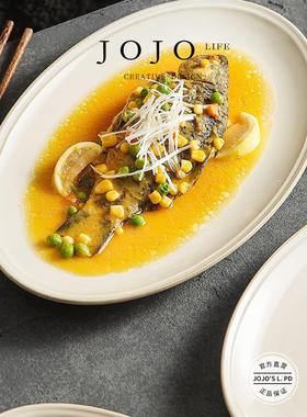 乔乔是l.p.d型。陶瓷鱼盘家用蒸鱼盘商业高端|信念