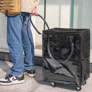 可携式手拉买 菜车可折叠拖轮包带轮买 菜袋多功能超市小拉车购物