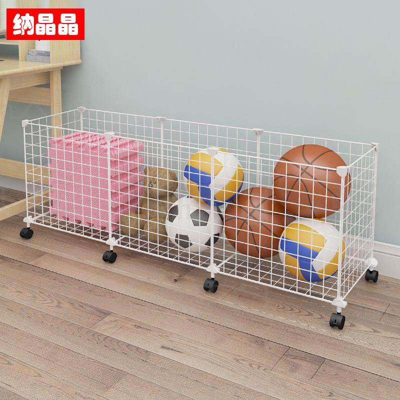 运动收纳筐带轮瑜伽垫羽毛球拍篮球置物筐体育用品放泡沫垫整理箱,收纳整理,运动器材收纳用具,淘宝优惠券,粉丝福利购,淘宝优惠卷