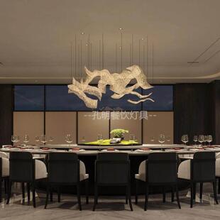 酒店大堂吊灯宴会厅餐饮包厢灯饭店包间灯会所会议室酒店前台灯具