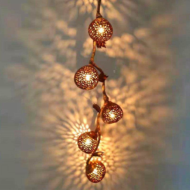 泰国椰子壳灯镂空网红气氛灯饭厅会所吊灯家居挂饰灯东南亚装饰灯