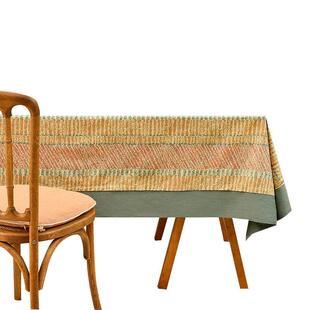 阳春小镇手作方形桌布家用棉麻欧式台布长方形茶几布定制轻奢风