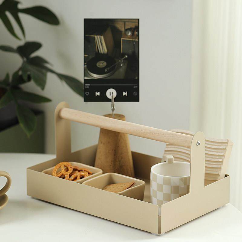 北欧风桌面收纳盘 ins风木制提手置物盘 桌面杂物盘 拍照道具托盘,餐饮具,果盆/果盘/果篮,淘宝优惠券,粉丝福利购,淘宝优惠卷