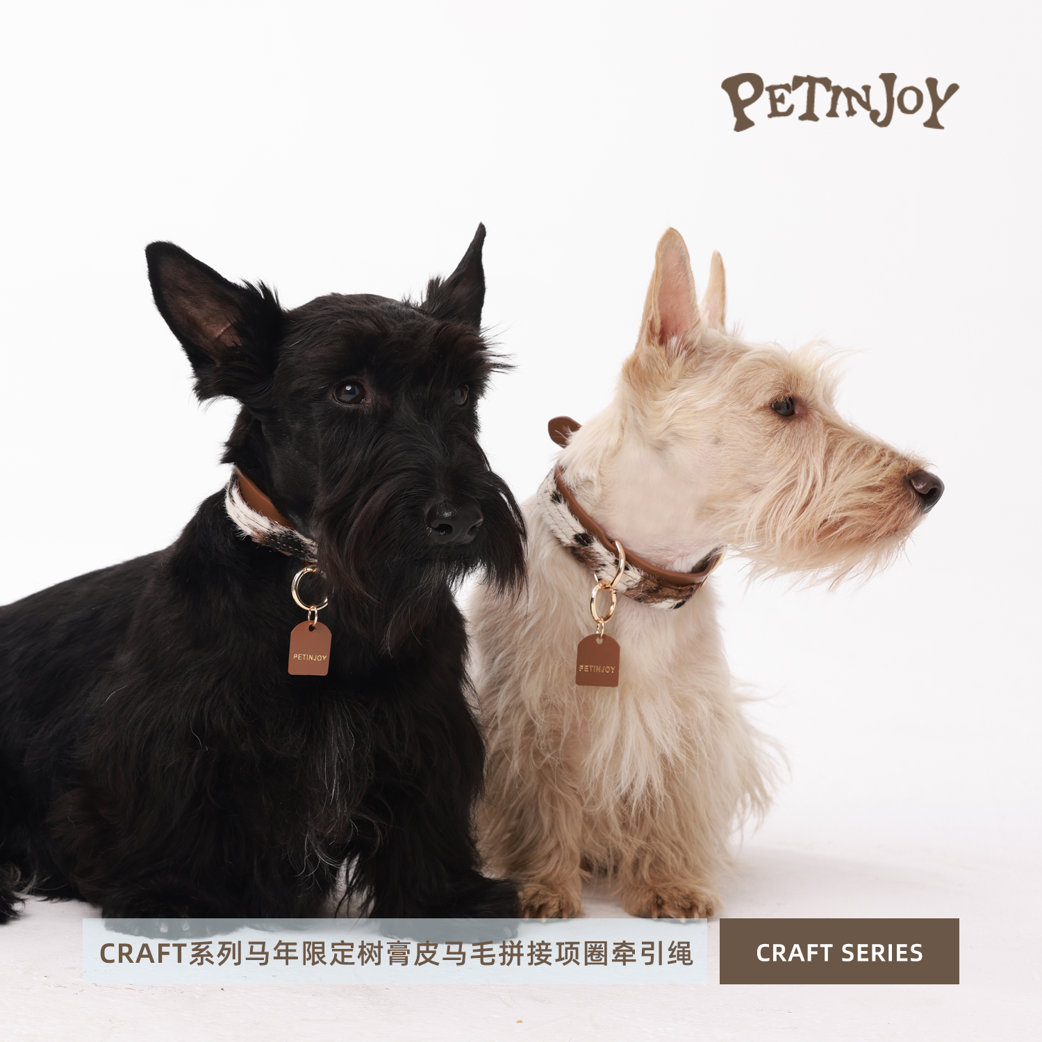 宠享趣Petinjoy Craft系列马年限定树膏真皮马毛皮拼接项圈牵引绳,宠物/宠物食品及用品,狗牵引绳,淘宝优惠券,粉丝福利购,淘宝优惠卷