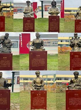 现货玻璃钢十大英模雕像雷锋张超林俊德彷铜人物胸像雕塑头像摆件