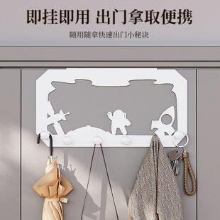 衣柜外侧面挂架玄关柜挂衣架柜顶挂钩免打孔直角钩门后收纳置物架