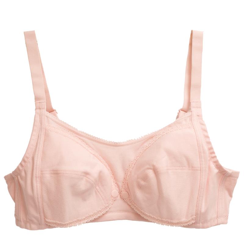 曼妮芬无钢圈文胸喂奶20840391前开扣哺乳胸罩棉质透气舒适内衣女