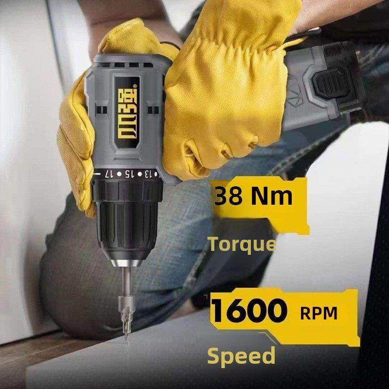 小强充电电钻家用多功能无刷锂电动手钻5212电动螺丝刀迷你翻盖口