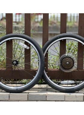 dahon大行HAT060原装轮组D6原装内外胎大行20寸6速原厂轮组KBC061