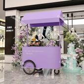 摆摊展示架移动网红小推车商用门店促销 花车售卖车超市活动展销台