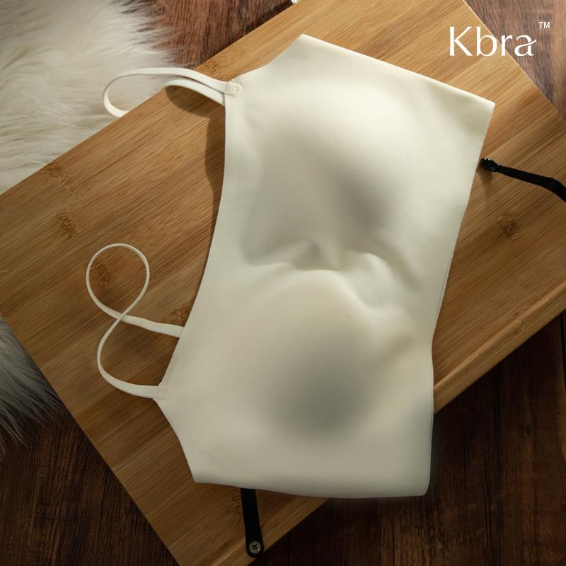 Kbra舒适凉感无痕内衣女夏季小胸聚拢吊带抹胸无钢圈运动文胸罩