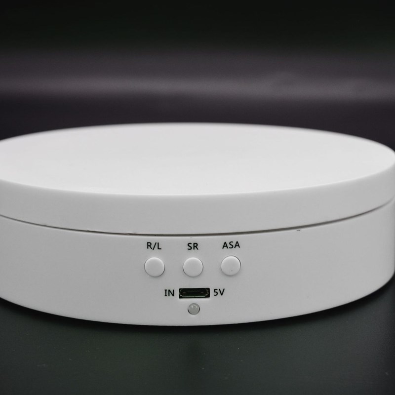 跨境新款电动展示台三q档调速可调角度智能充电旋转拍摄展示台转