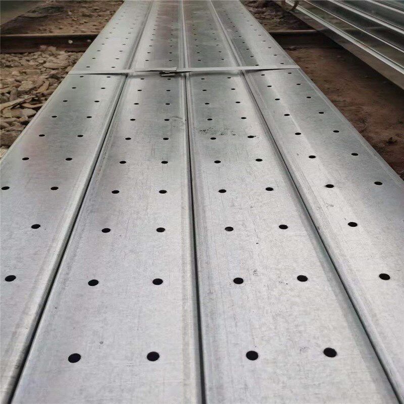 热镀锌Ca型钢多孔大锌花直角边Z型钢U型槽钢冲孔角钢钢构材料齐全